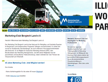 Tablet Screenshot of marketingclub-bergischland.de